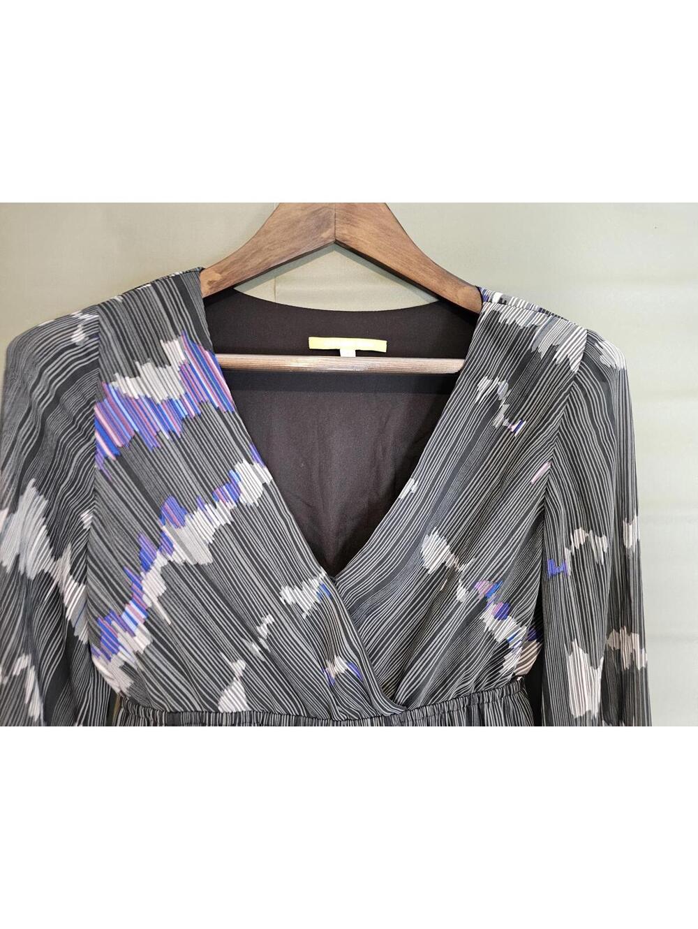 NWT Gianni Bini Dress Gray Womens Size 4 Prussian Chic